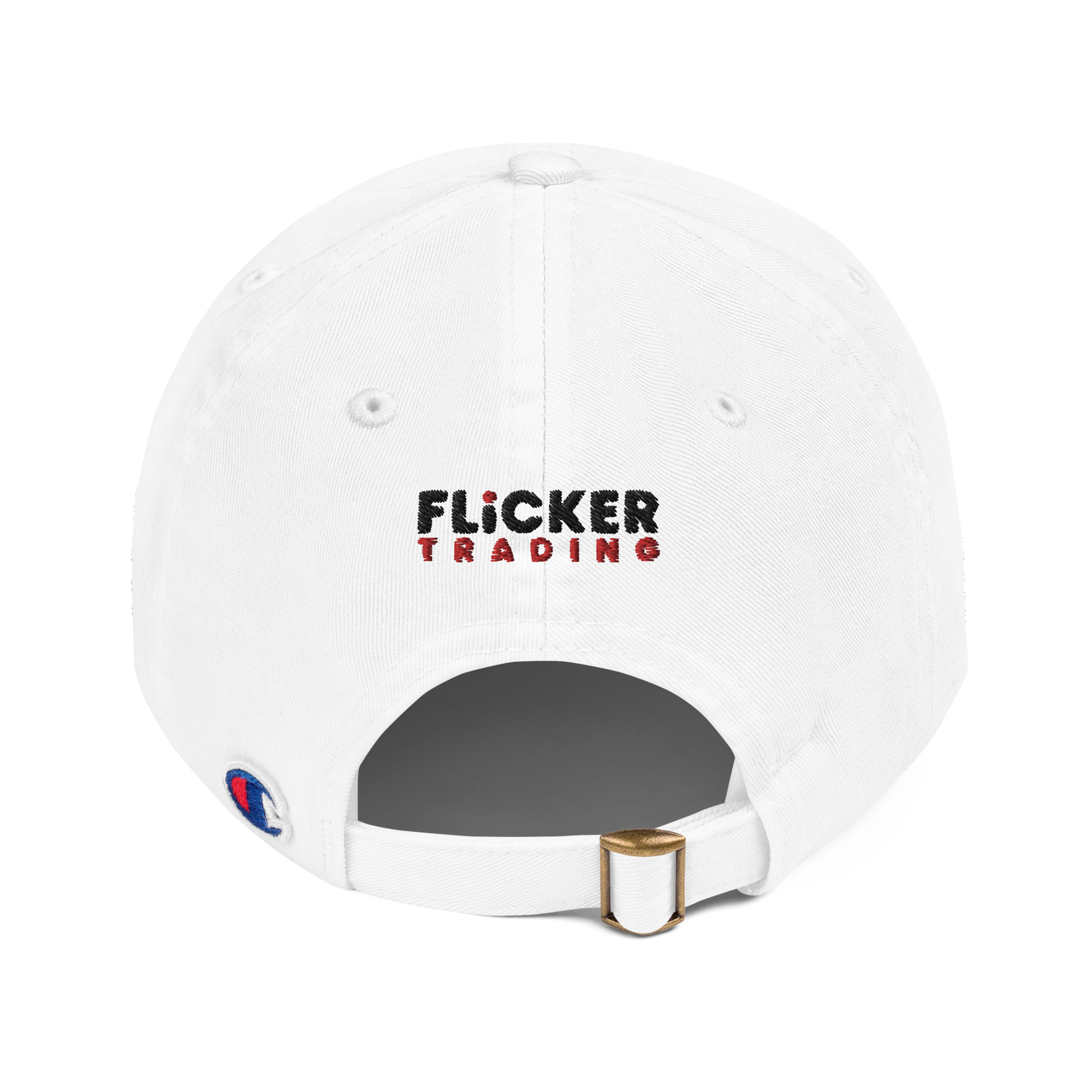 Flicker Trading Champion Dad Cap (White) - Image 2